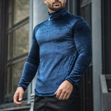 Men's Warm Velvet Slim Fit Casual Long Sleeve T-Shirt