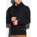 Men's Drawstring Stand Collar Long Sleeve Knit Sweater