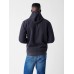 High Pile Fleece Lined Hoodie - Washed Black