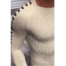 Men's Slim Long Sleeve Round Neck Sweater