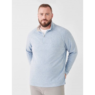 Cloud™ Quarter Zip - Light Blue Heather